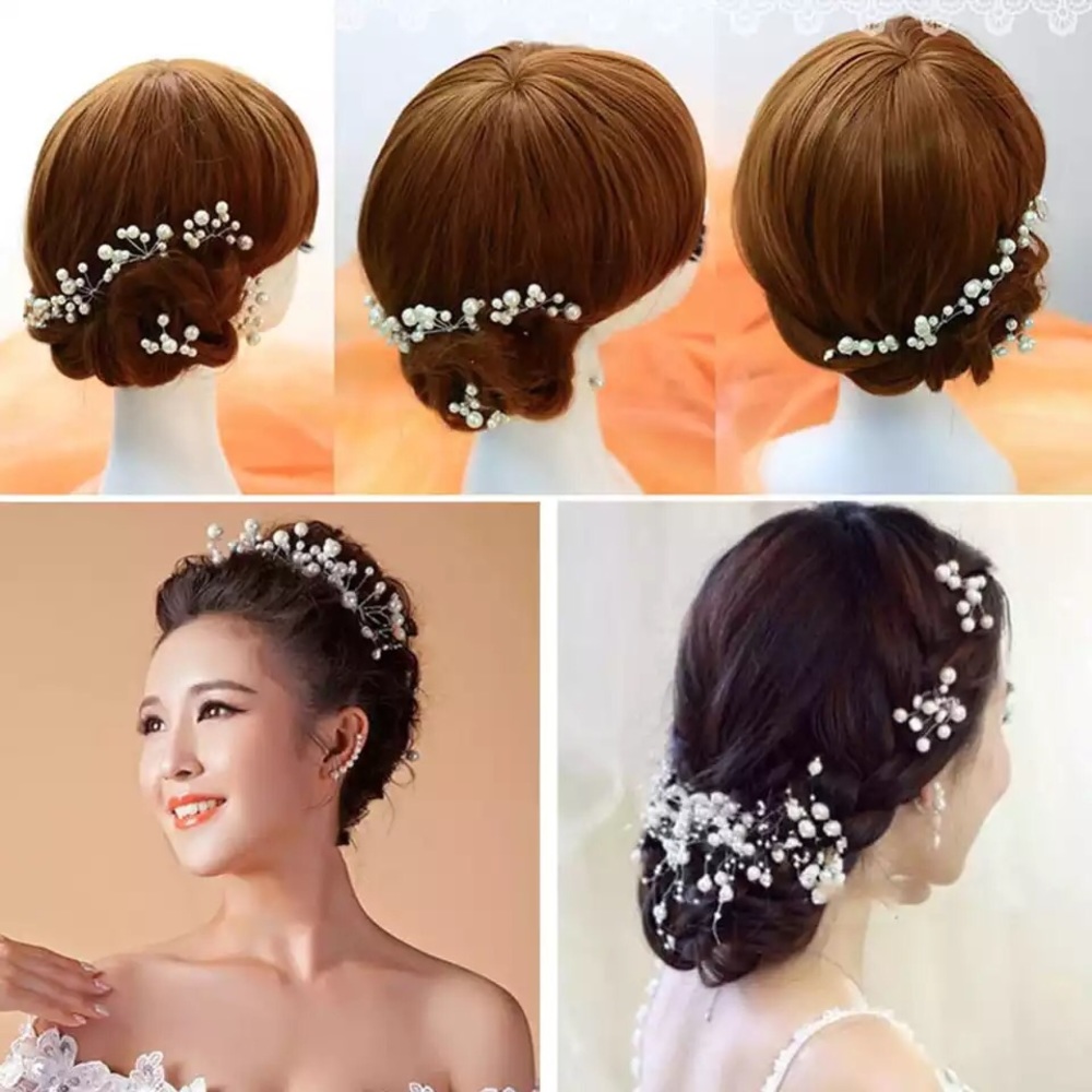 Set of 3 Faux Pearl Hair Pins - Picture 6 of 8
